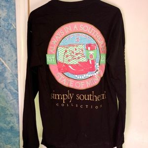 Black Simply Southern Long Sleeve Shirt